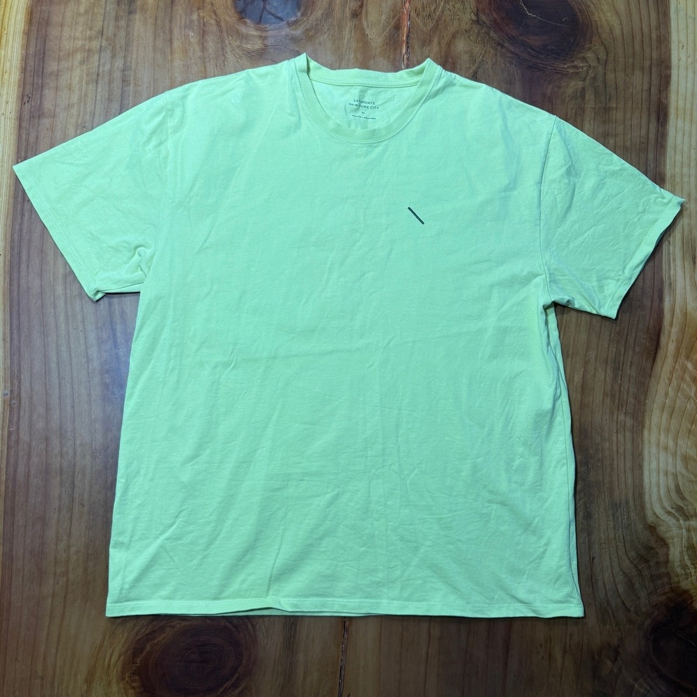 Saturdays New York Crew neck T-shirt Men's XL Cotton Knit Short sleeve H29